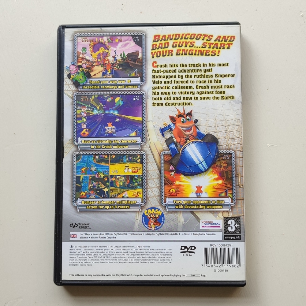 Crash Nitro Kart Playstation 2 Game PS2 - Picture 2 of 4